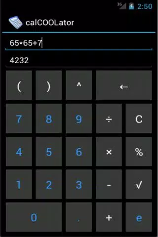 calCOOLator Screenshot 2