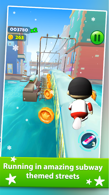 Subway Ryan Rush Runner 3D Tangkapan skrin 2