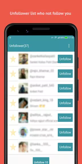 Unfollow Users Cleaner スクリーンショット 2