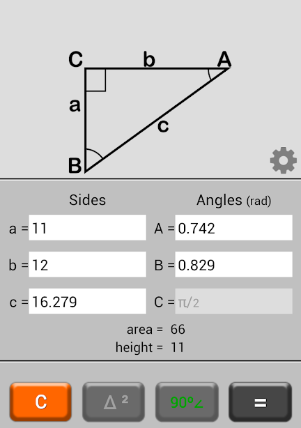 Triangle Calculator應用截圖第2張