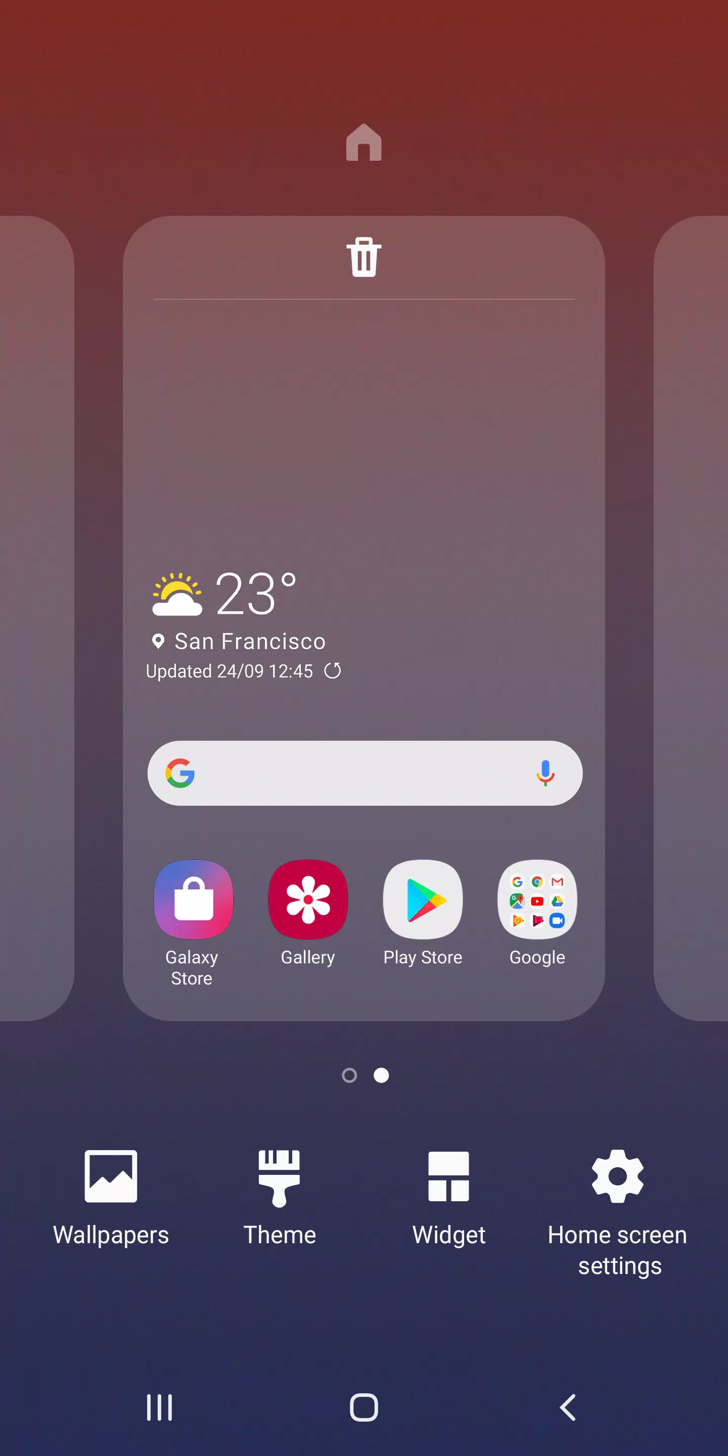 Samsung One UI Home Screenshot 4