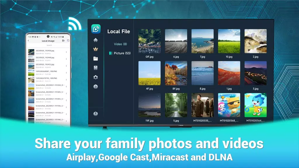 Mirrcast TV Receiver - Cast Ảnh chụp màn hình 1