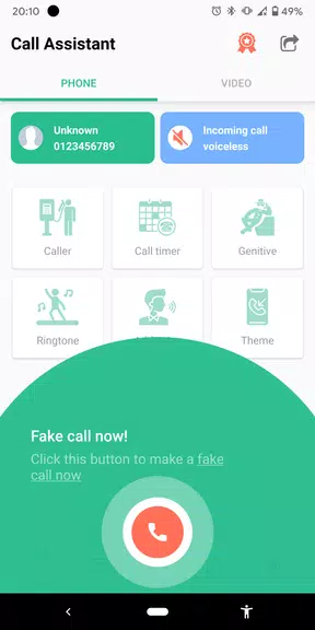Fake Call and Sms应用截图第1张