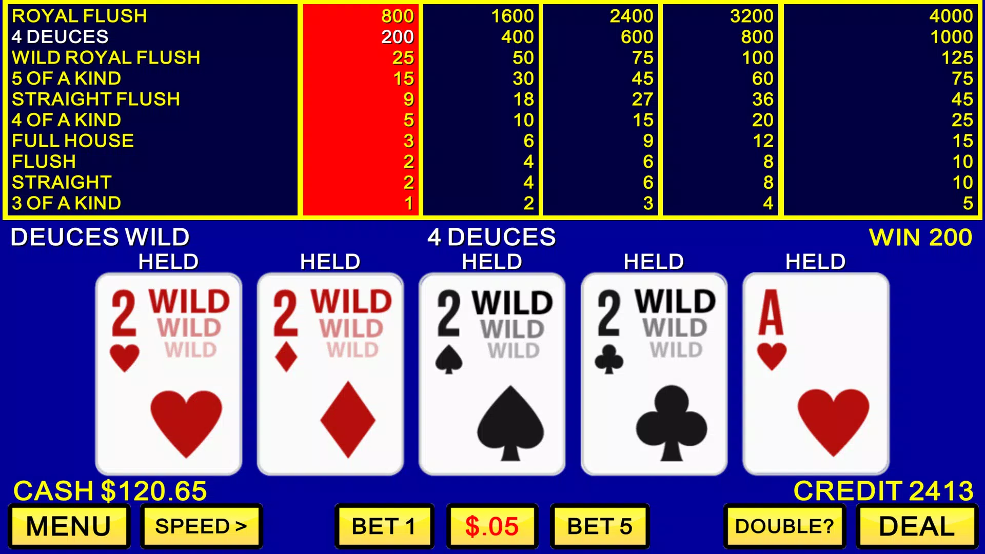 Video Poker Casino Schermafbeelding 2