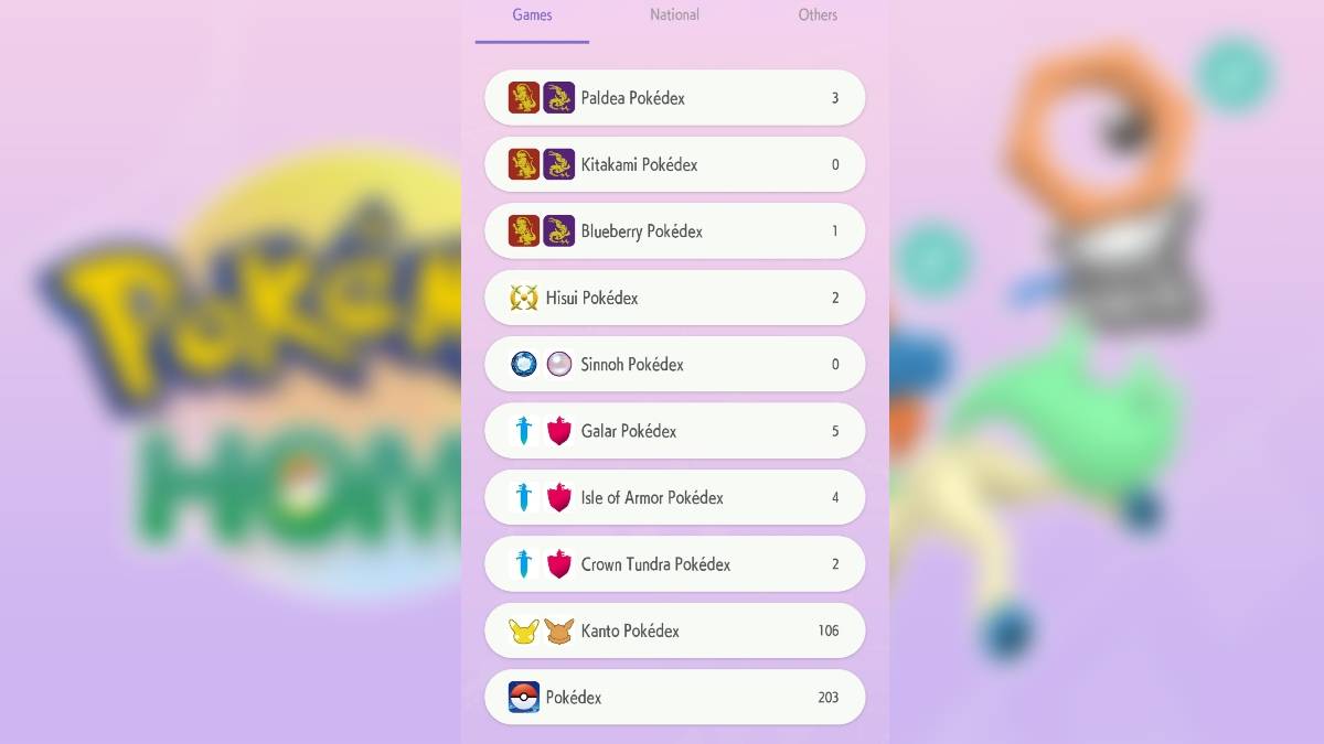 Pokedexesで光沢のあるKeldeo＆Shiny Meltanを示すポケモンホームゲームプレイ