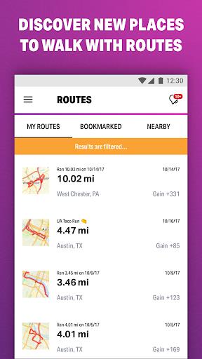 MapMyWalkでウォーキング スクリーンショット 1