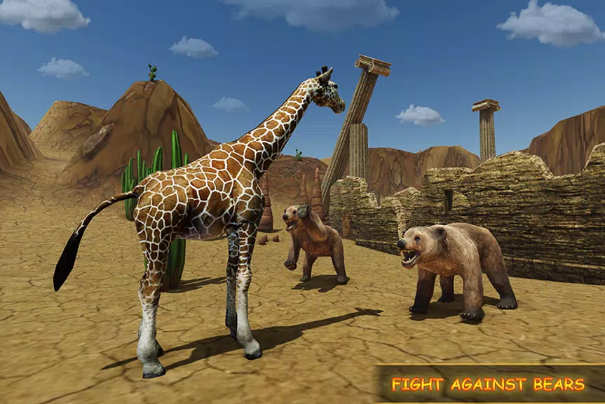 Giraffe Family Life Jungle Sim Screenshot 3