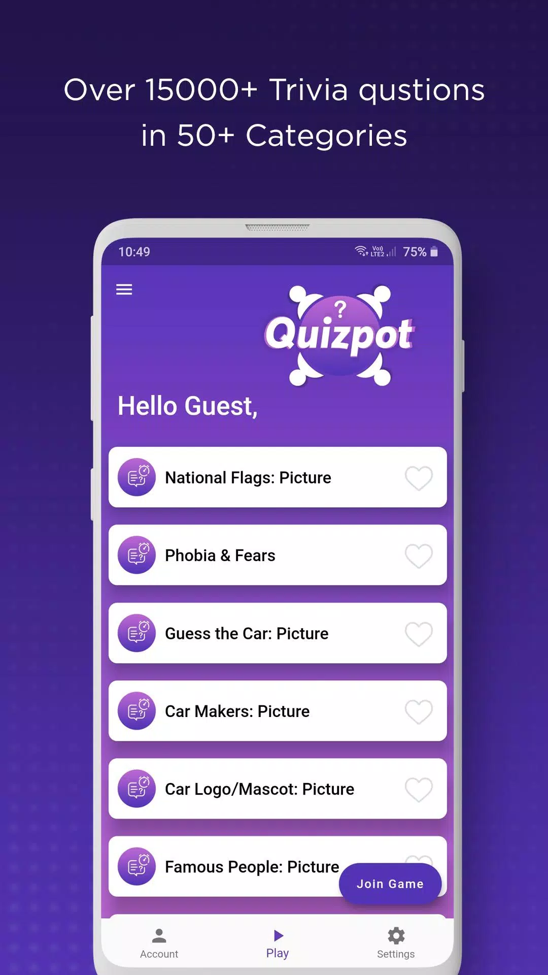 QuizPot: Group GK Quiz Trivia Screenshot 2