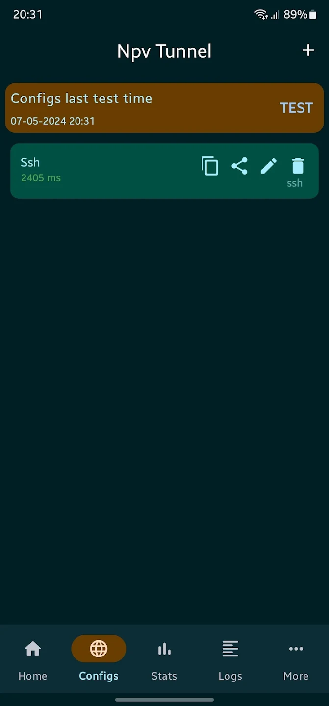 Npv Tunnel V2ray/Psiphon/SSH Capture d’écran 2