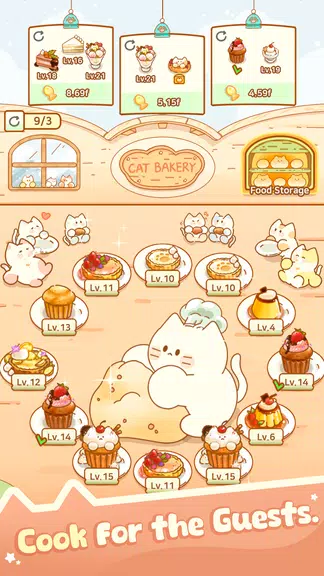Idle Cat Hotel - Tycoon Games應用截圖第4張