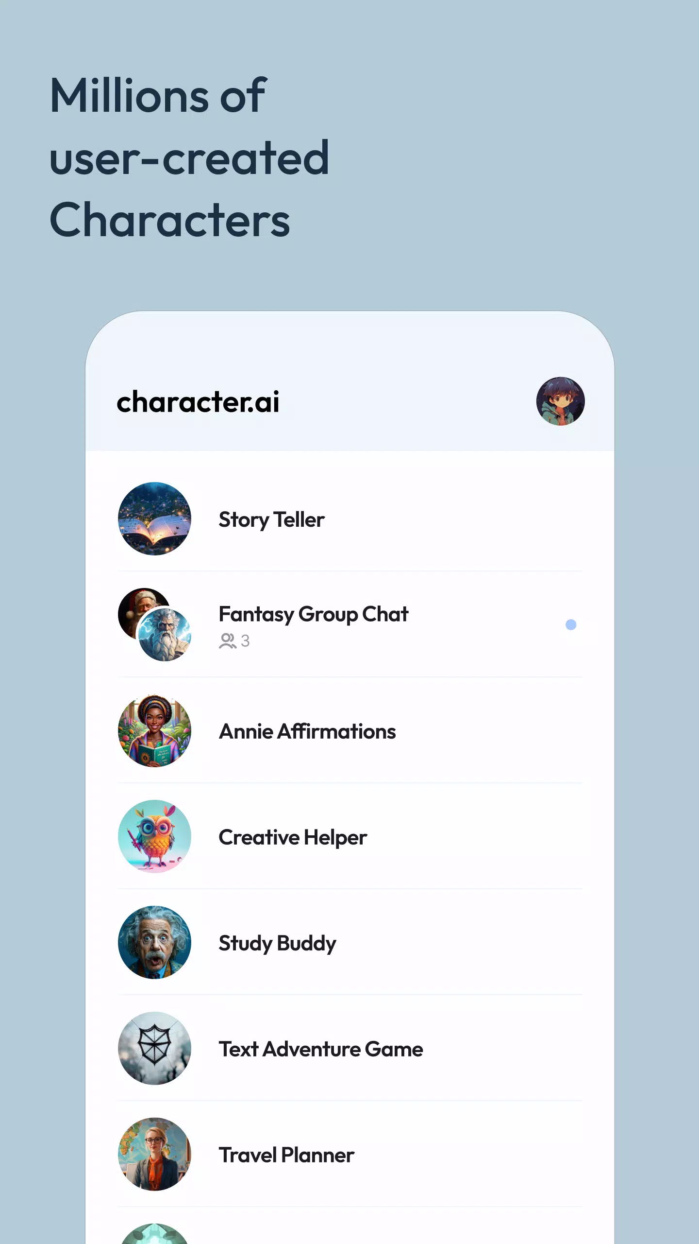 Character AI: Chat, Talk, Text應用截圖第2張