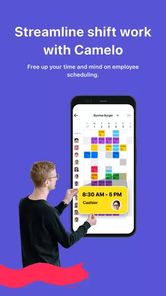 Camelo: Work Schedule Maker Ekran Görüntüsü 1
