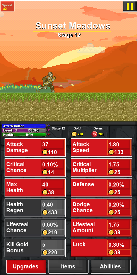 Knights Run Roguelite Defense Captura de pantalla 2