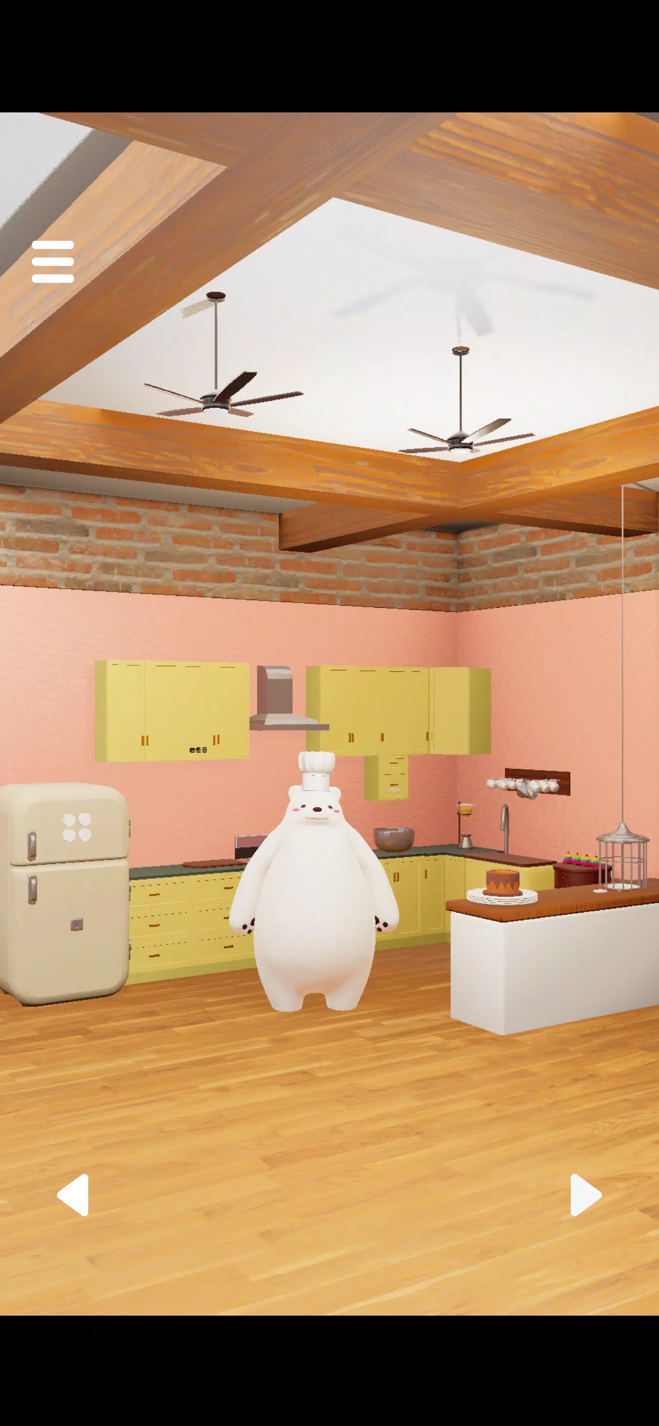 Schermata 脱出ゲーム　ペンギンくんとシロクマのかわいいケーキ屋さん 4