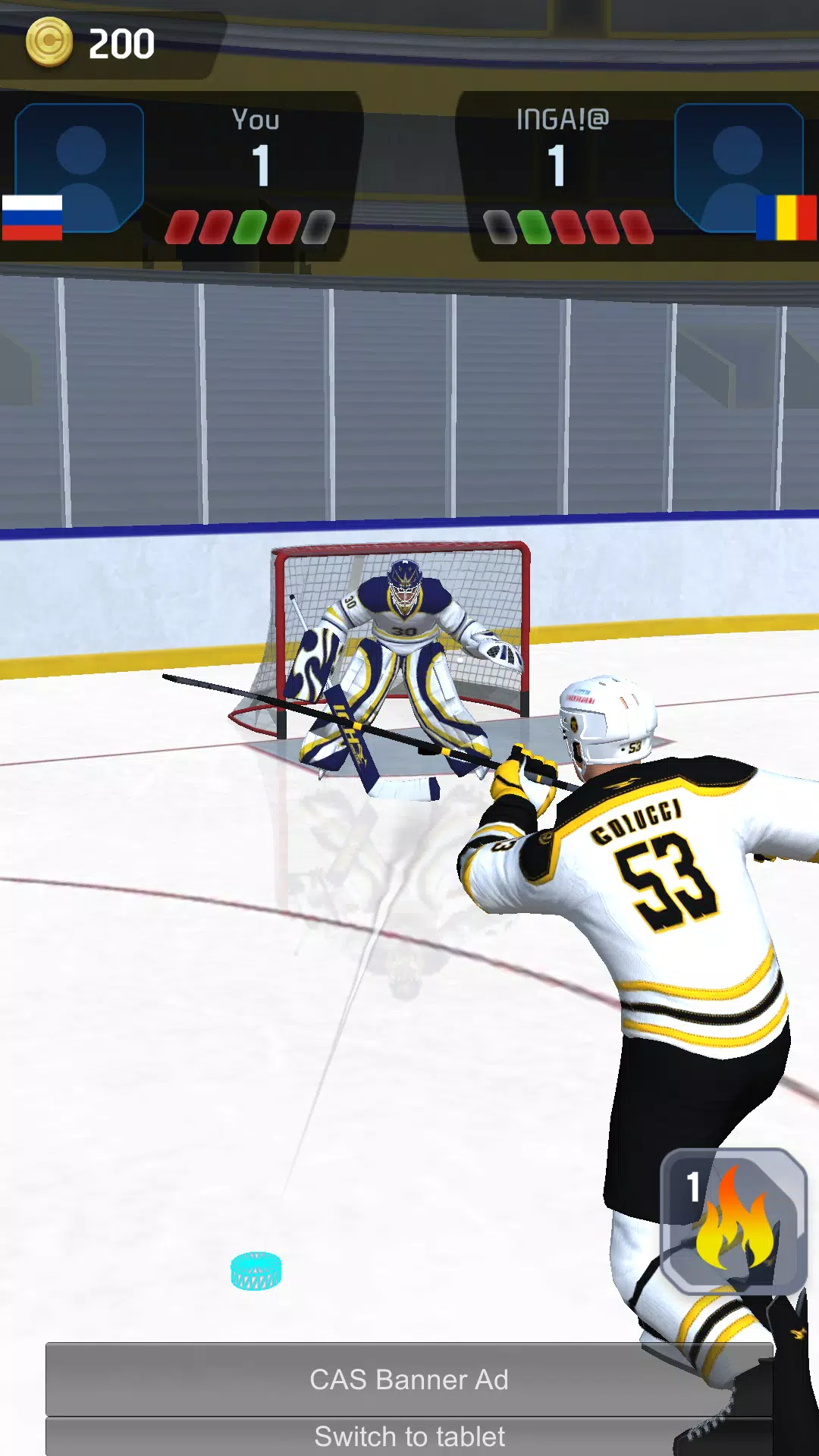 Hockey Game Stars 3D Ekran Görüntüsü 4
