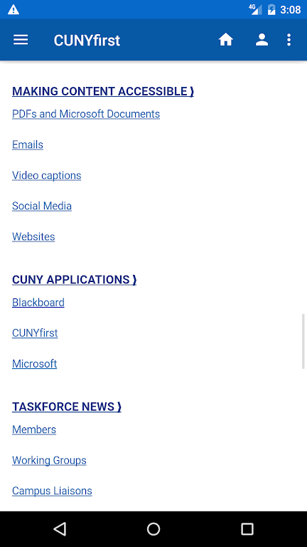 CUNYfirst Capture d’écran 3