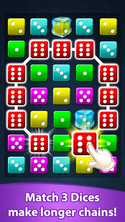 Dice Match Line Puzzle Games Captura de tela 1