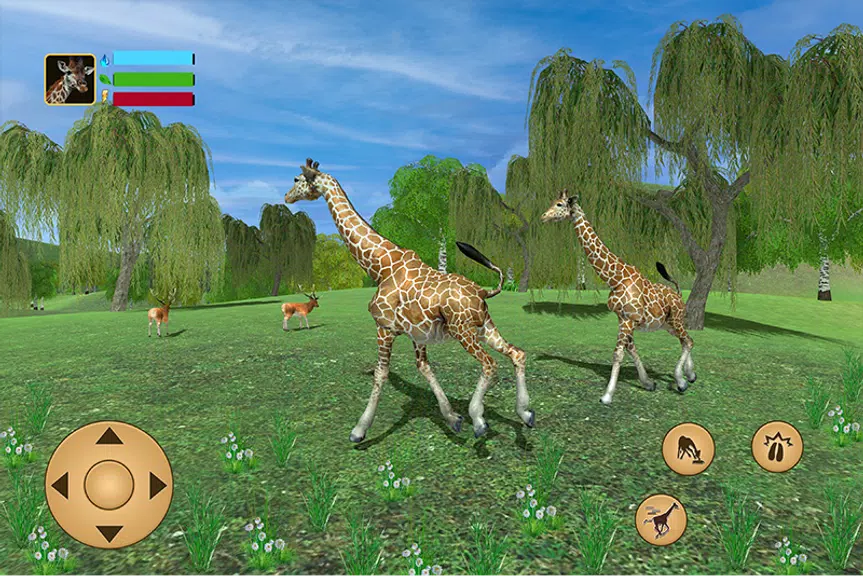 Giraffe Family Life Jungle Sim Screenshot 1