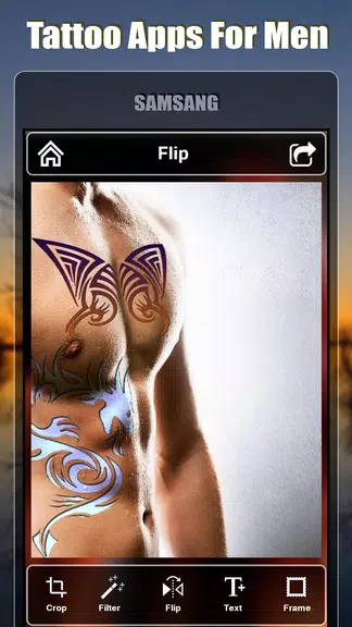 Tattoo design apps for men Tangkapan skrin 1