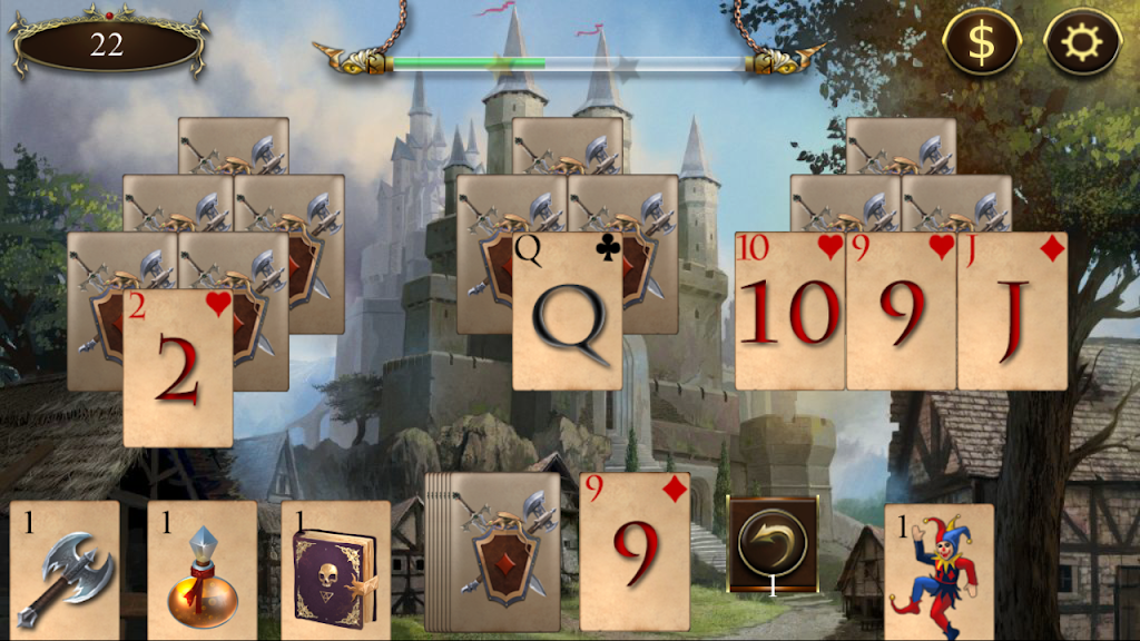 Legends of Solitaire Curse of the Dragons TriPeaks 스크린샷 2