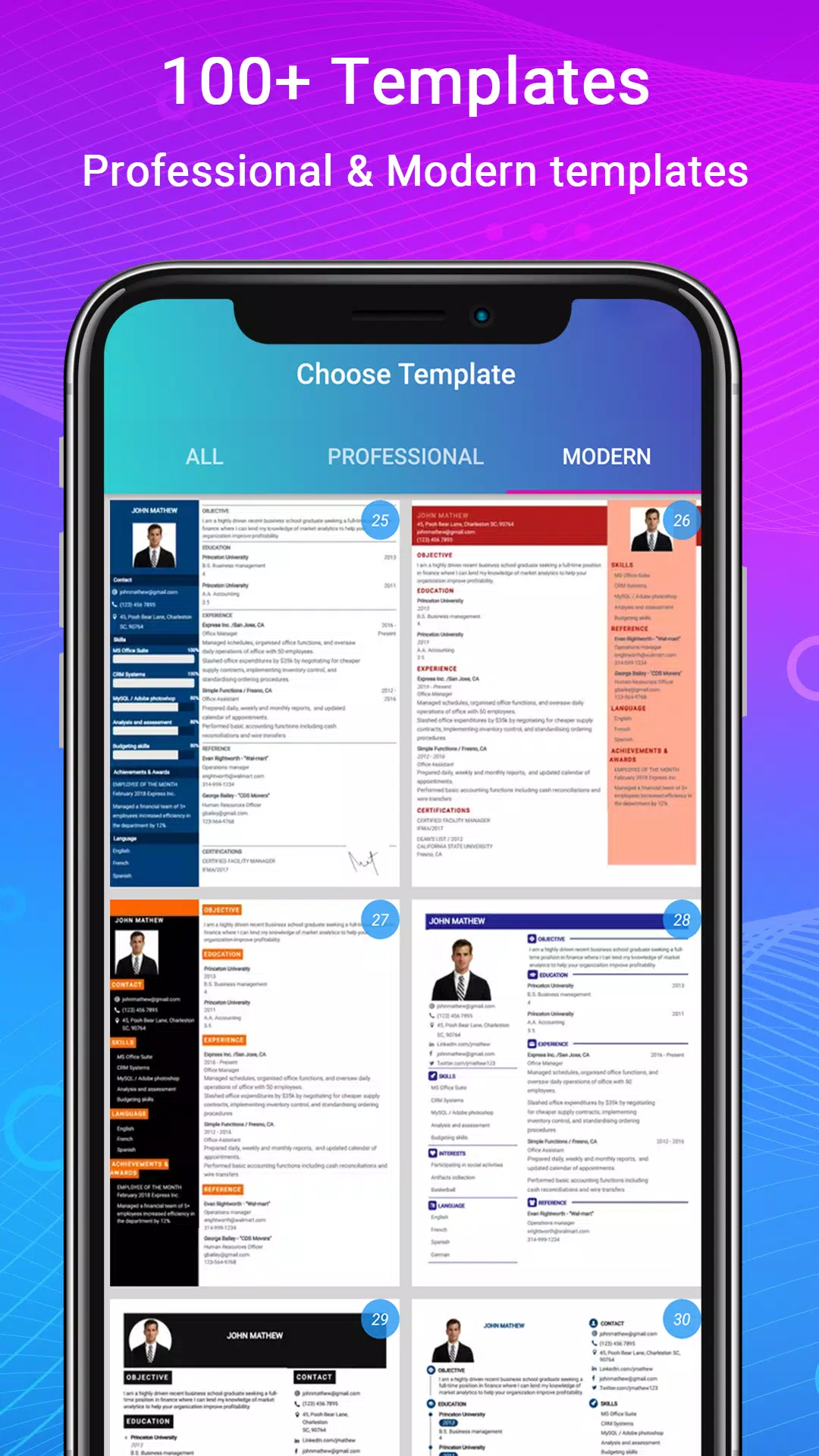Resume Builder App, CV maker應用截圖第3張