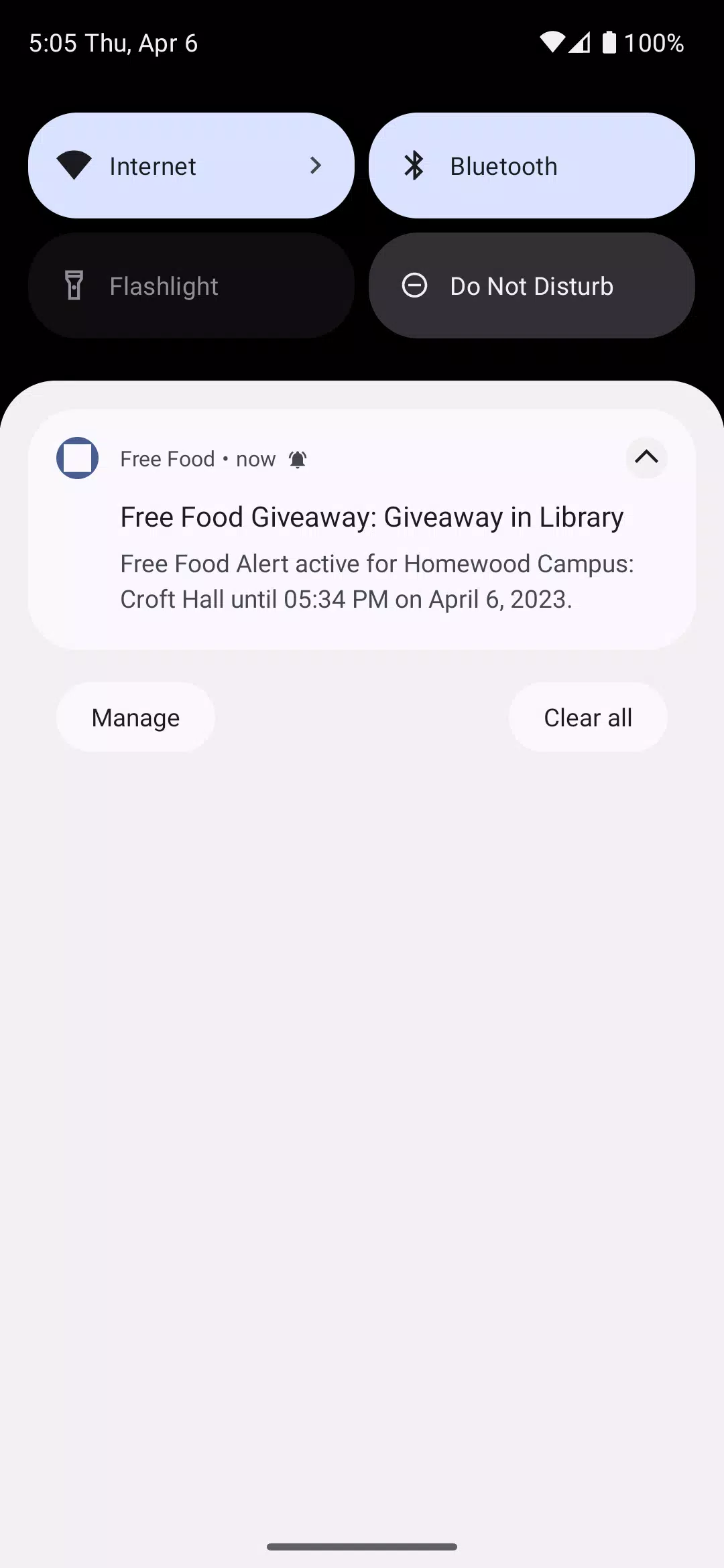 Free Food Alert Schermafbeelding 3