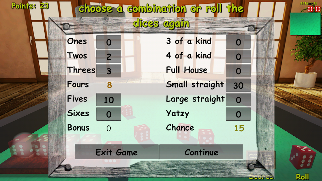 Yatzy 3D Screenshot 3