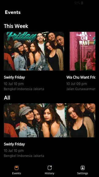 Schermata Booze Events 2