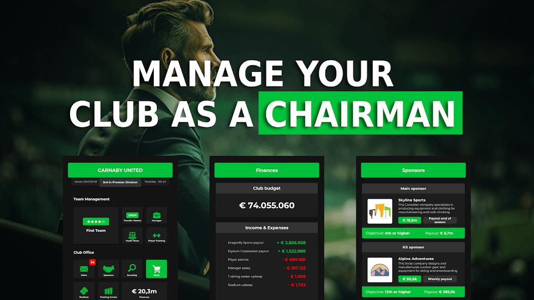 Club Boss - Football Game Mod Tangkapan skrin 1