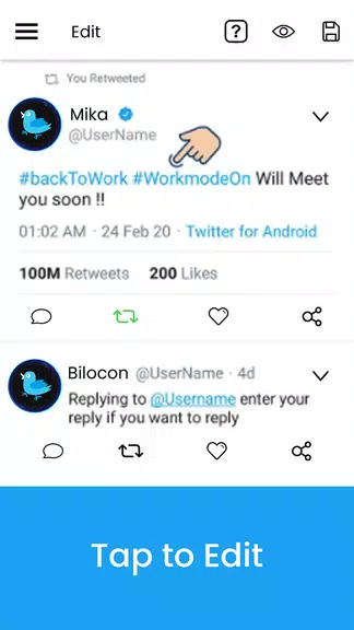 Fake Tweet-Post Creator スクリーンショット 2