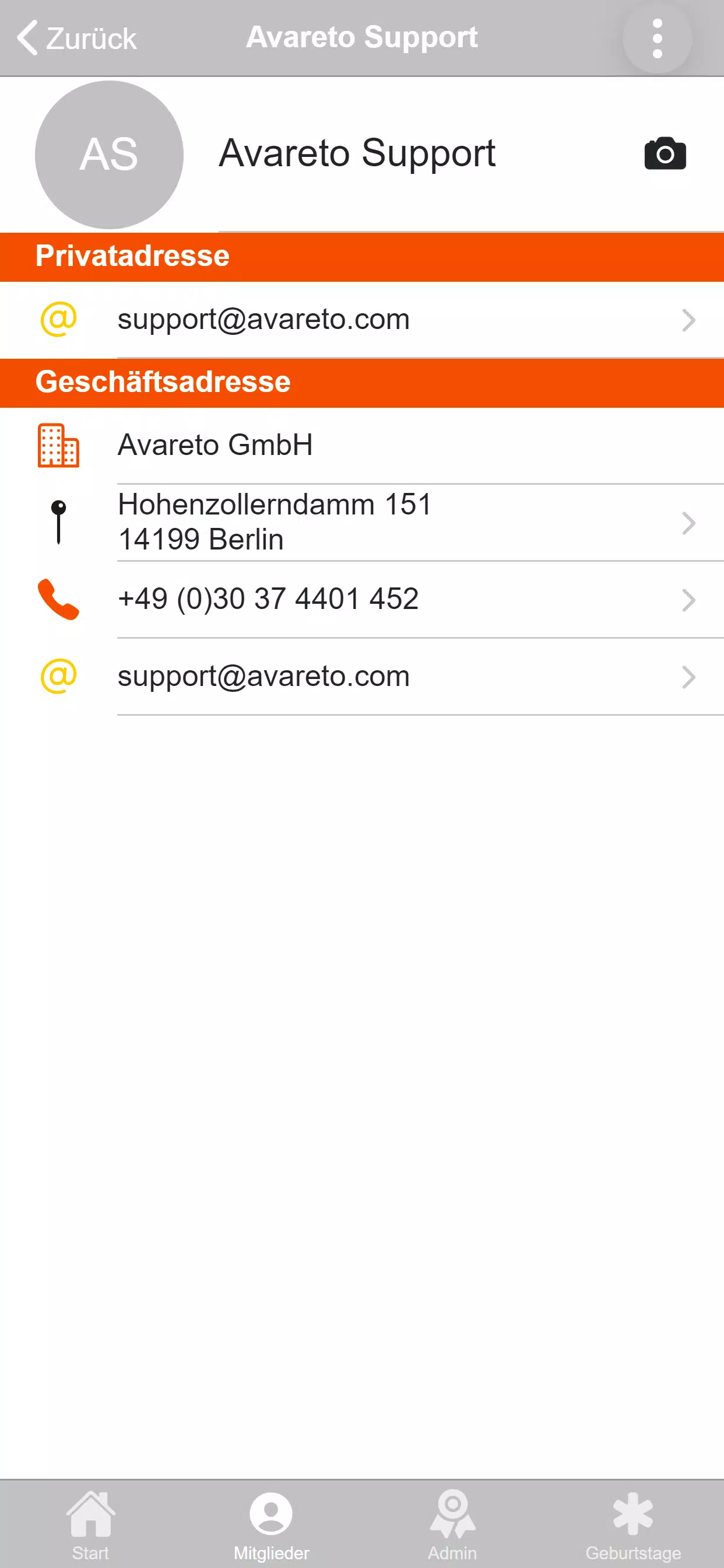 Schermata MontuaPartnerApp 2