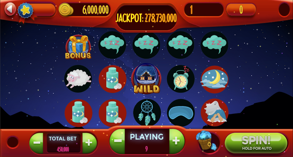 Sleeping - Earn 5 Reels Bonus Money Captura de pantalla 1