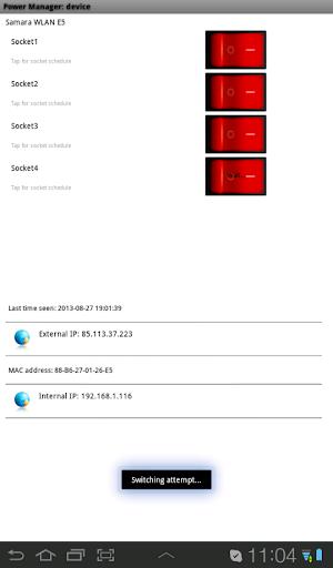 Schermata Energenie Power Manager 4