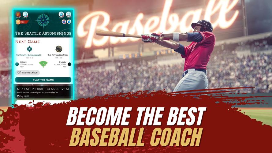Astonishing Baseball Manager Captura de pantalla 1
