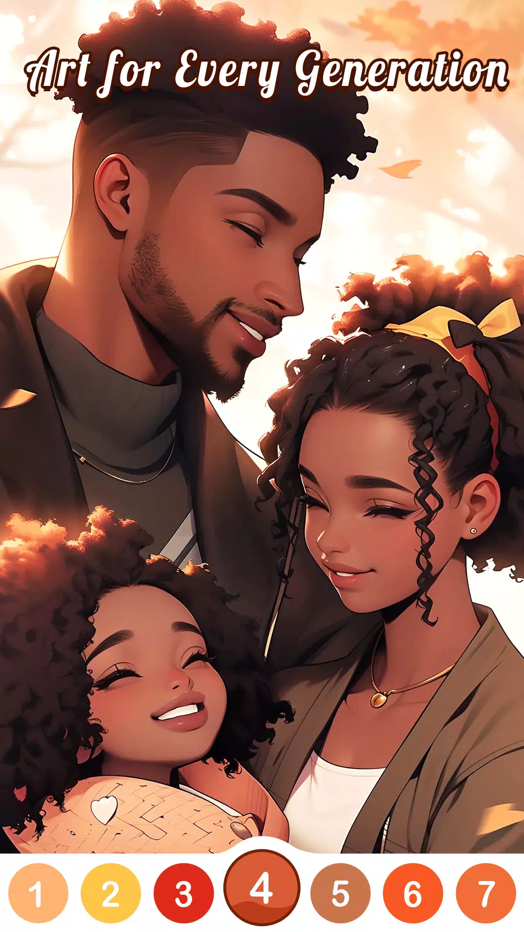 Black Family Coloring Games Screenshot 4