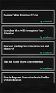 Memory Improvement ဖန်သားပြင်ဓာတ်ပုံ 3