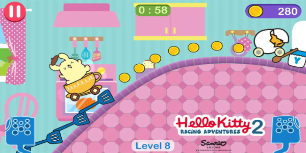 Hello Kitty games - car game Capture d’écran 1