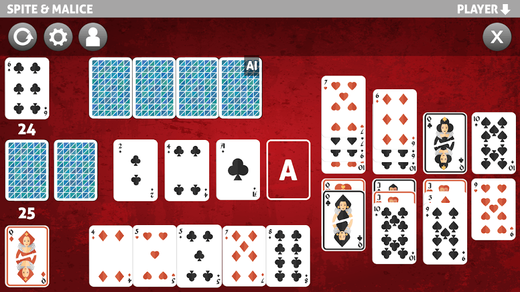 spite and malice card game应用截图第1张