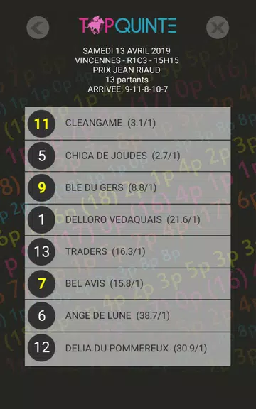 Top Quinté - Gagner avec la mu Скриншот 4