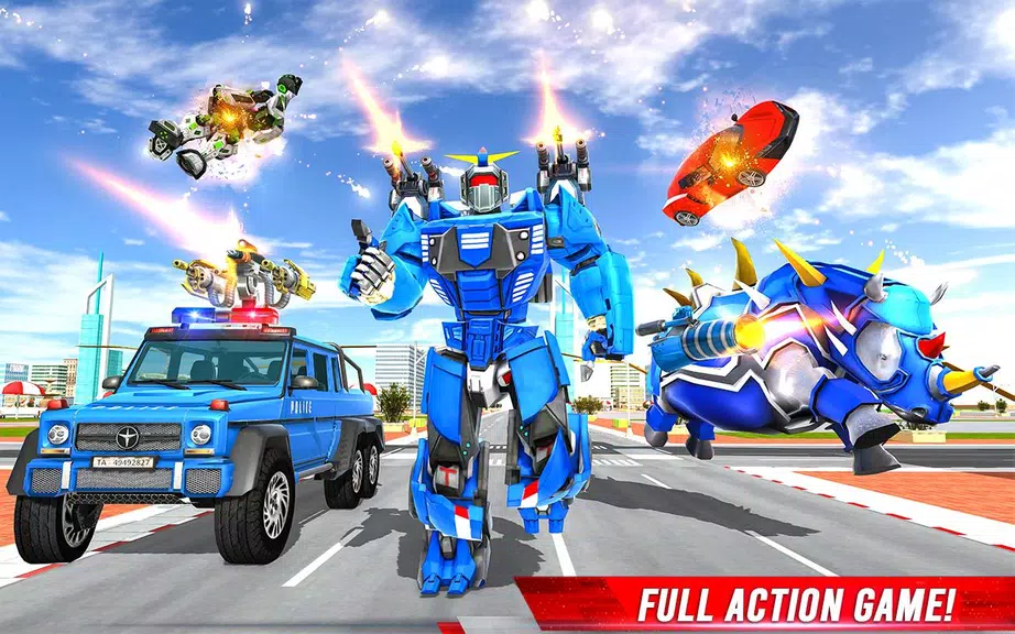 Rhino Robot: Mech Robot Game Zrzut ekranu 4