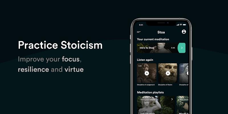 Stoa: Stoic Meditation ဖန်သားပြင်ဓာတ်ပုံ 1