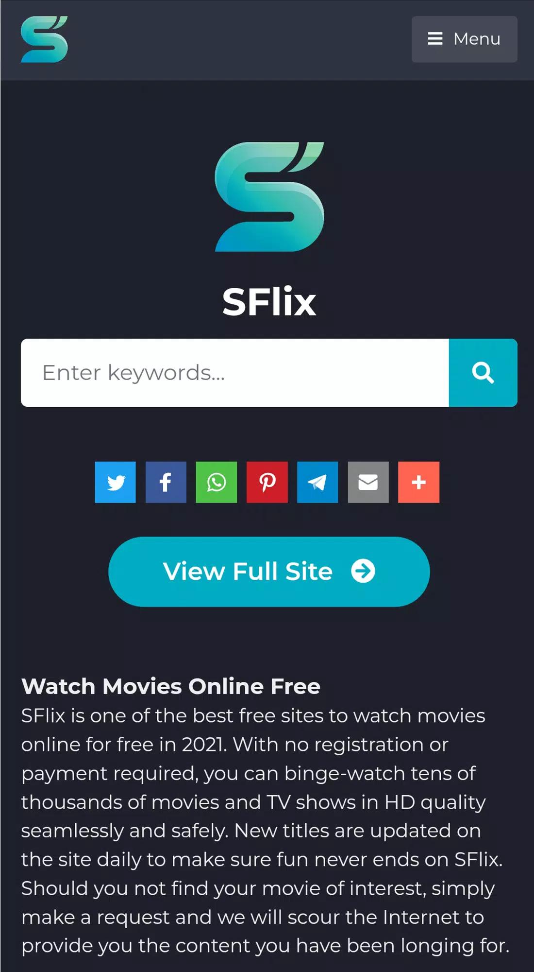 SFlix for Movies and Series Скриншот 1