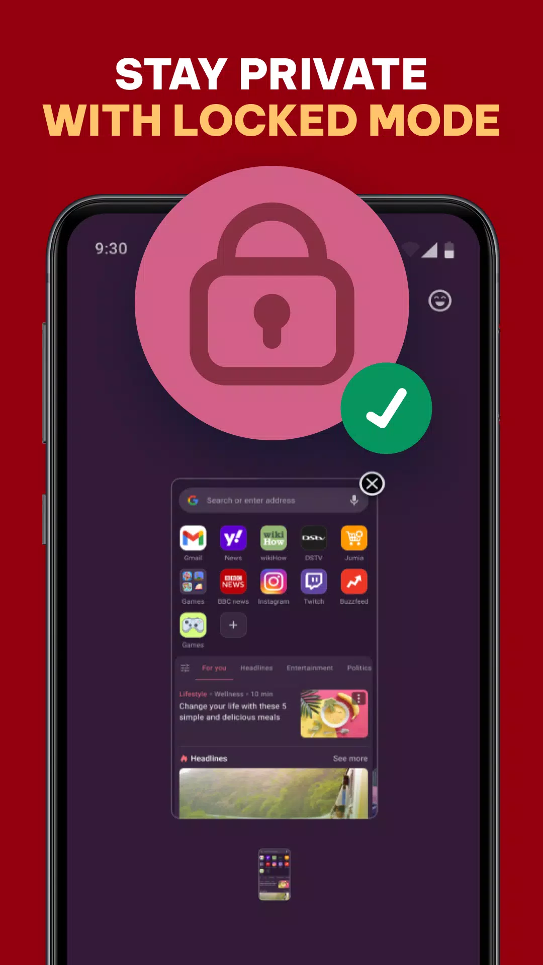 Браузер Opera Mini Скриншот 4