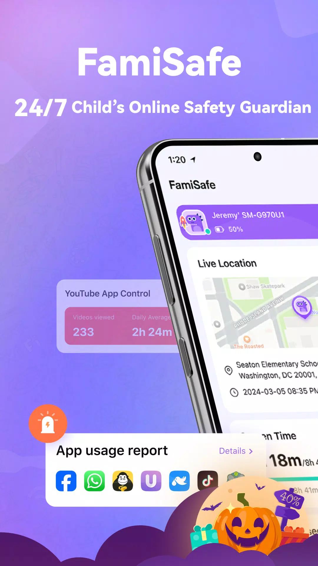 Parental Control App- FamiSafe Screenshot 1