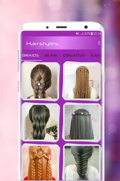 Hairstyles Step by Step Videos 스크린샷 1