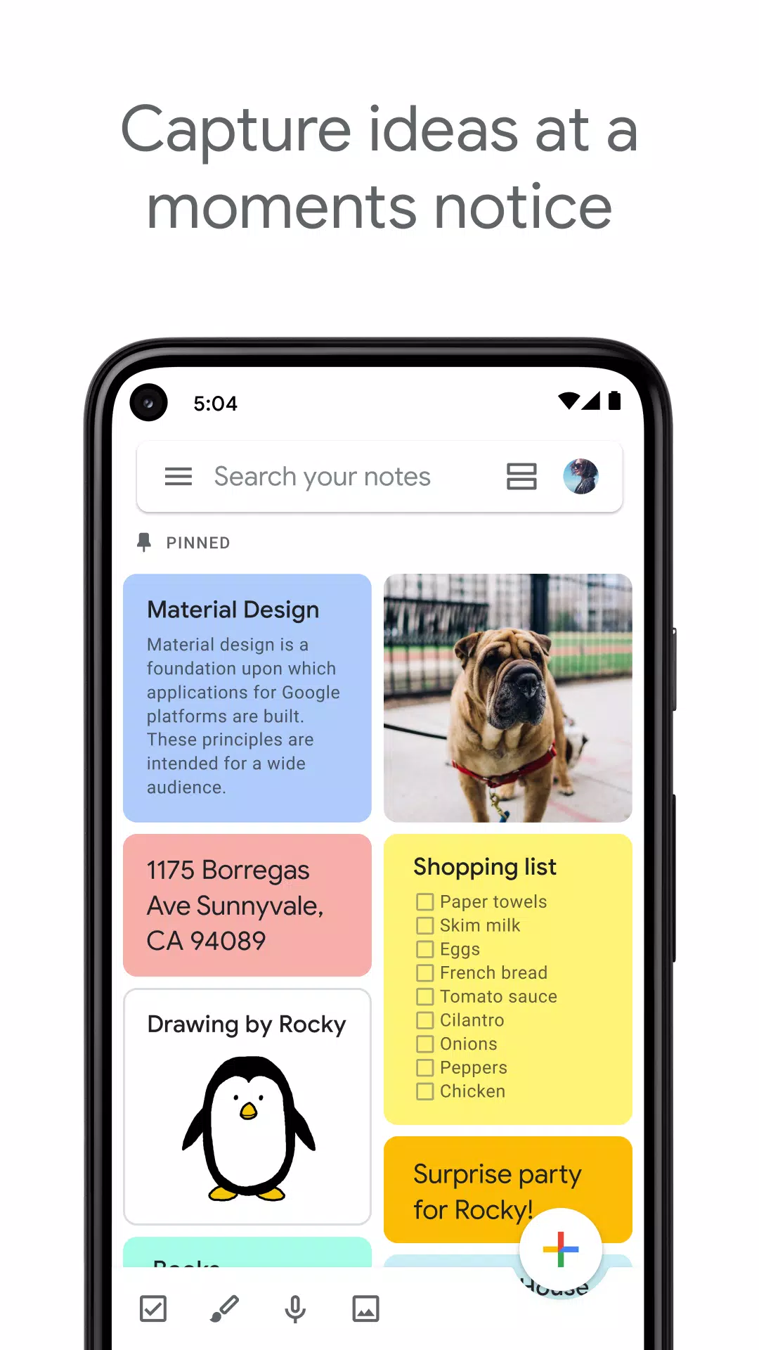Google Keep - Notes and Lists ဖန်သားပြင်ဓာတ်ပုံ 1