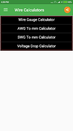 Schermata Wire Calculator 1