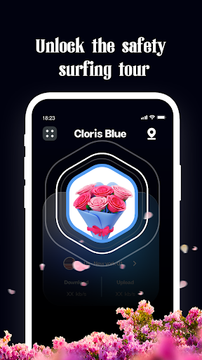 Cloris Blue VPN Capture d’écran 1