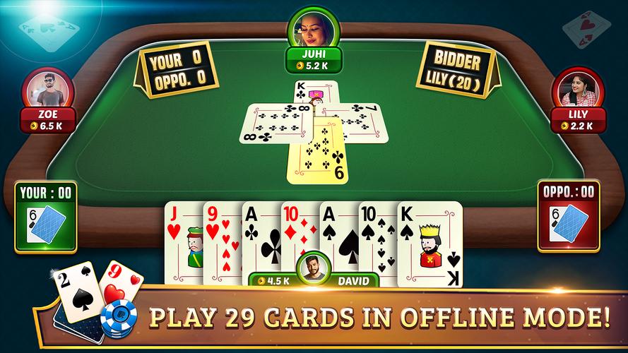 29 Card Game Plus Screenshot 1