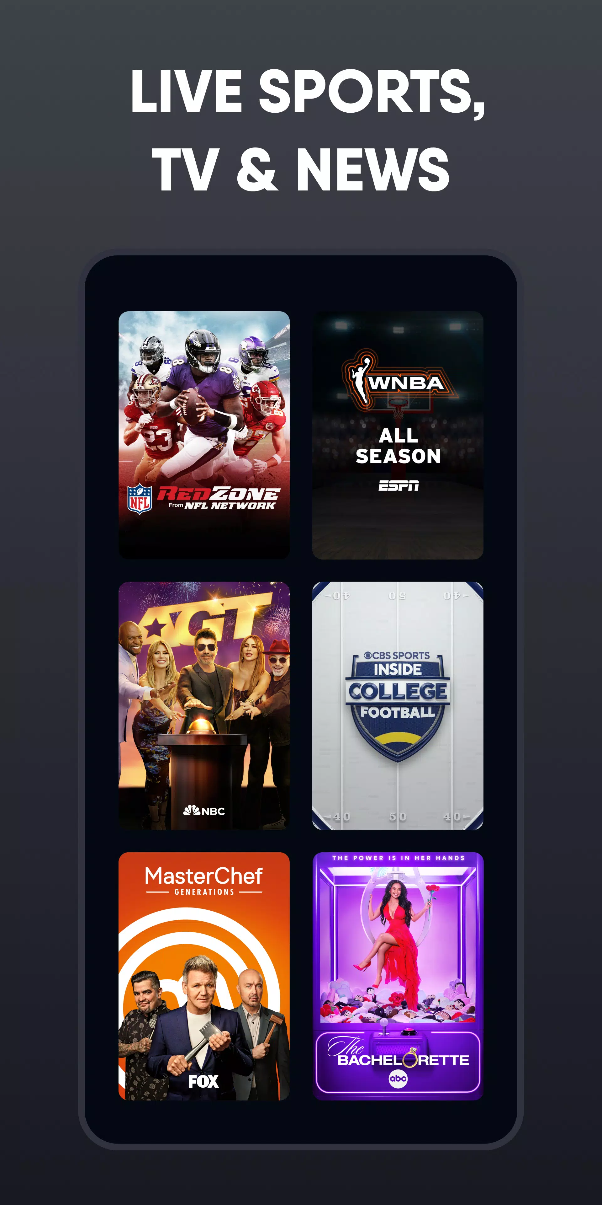 Fubo: Watch Live TV & Sports 스크린샷 4
